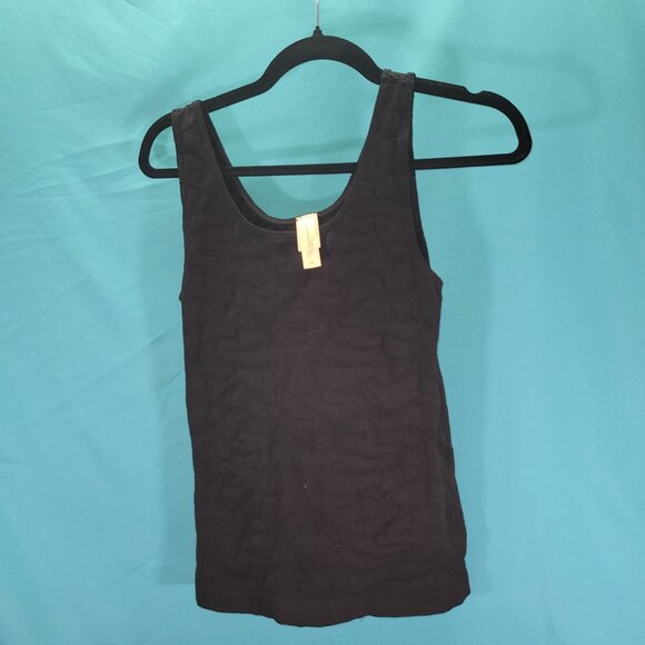 Aventura Womens Sleeveless Textured Black Tank Top S/M - Picture 1 of 7